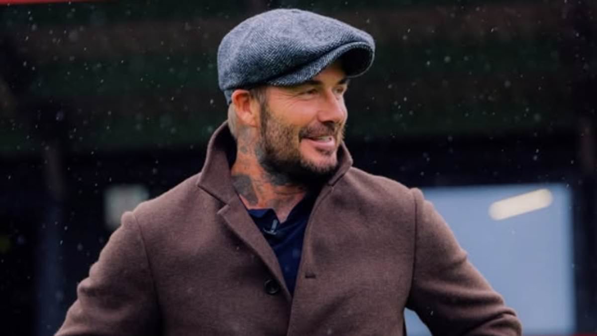David Beckham watches Salford in League Two action after 'saving' club